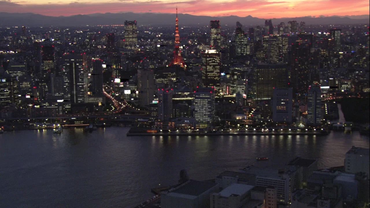 Virtual Trip: Tokyo Twilight from the Air