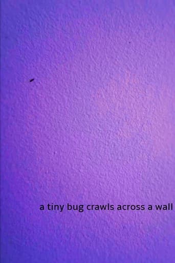 a tiny bug crawls across a wall